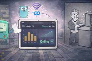 Turning the Galaxy Tab S (SM-T800) into a Go-Powered Dashboard Node